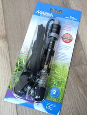 NEW MARINA MINI 50 W WATT SUBMERSIBLE AQUARIUM HEATER FISH TANK 10 GALLON 11231