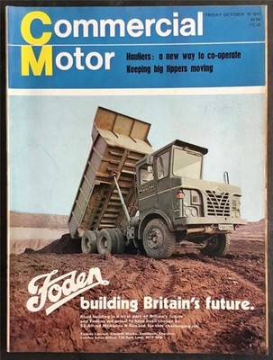COMMERCIAL MOTOR MAGAZINE 16 Oct 1970 Vol 132 ATKINSON GRIL/SALT SPREADER