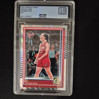 #ad #ad 2025 PANINI DONRUSS WNBA RAINBOW FIOL #47 CAITLIN CLARK MPE GEM MT 10 $80.00