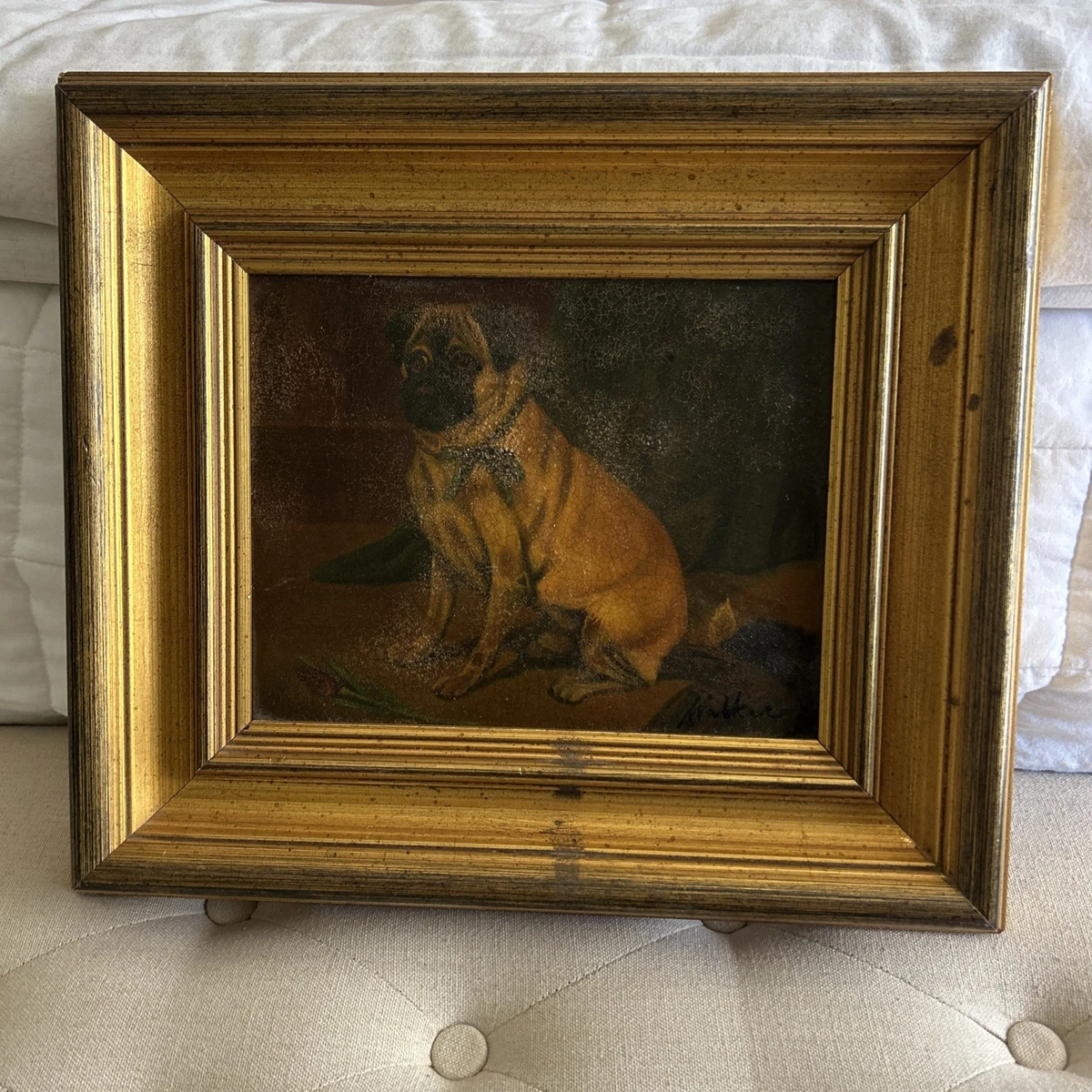 油画狗艺术绘画| eBay
