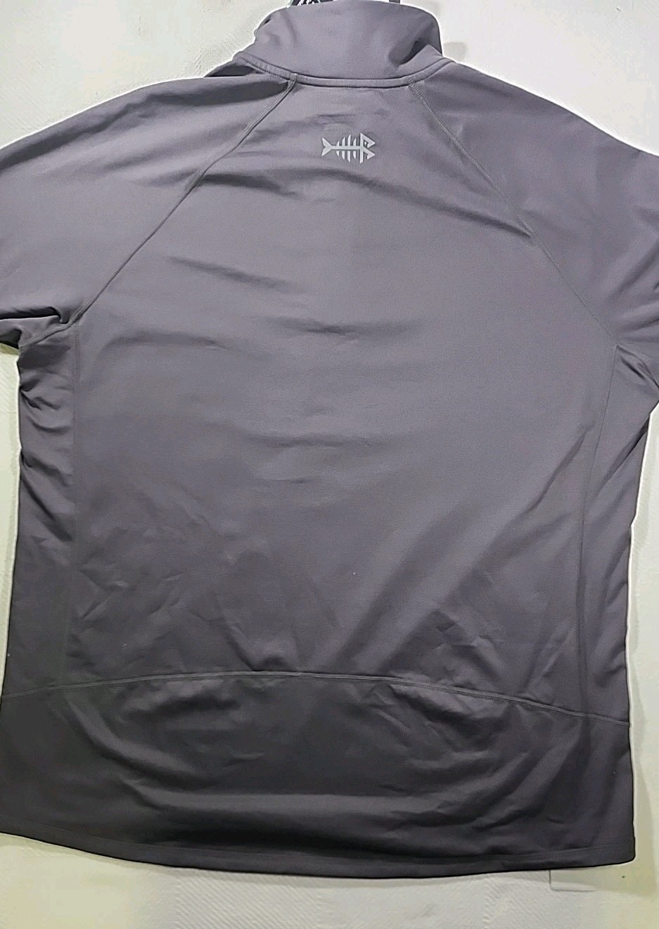 Bassdash 1/4 Zip Performance Base Layer Gray 2xl. Fishing 