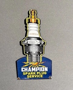Champion Spark Plug Sign Vintage | eBay