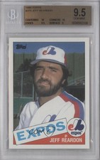 1985 Topps Jeff Reardon #375 BGS 9.5 GEM MINT 0c6