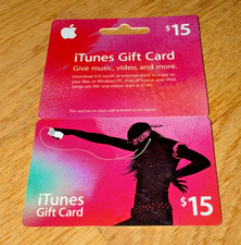 2006 Vintage APPLE iTUNES - All Plastic - GIFT CARD / HANGER  No Value  2