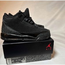 Size 4.5 - Nike Air Jordan 3 Retro GS Black Cat 2025 Men's Shoes