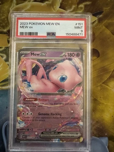 2023 POKEMON 151 MEW ex #151 PSA 9 MINT HP 180 GRADED SLAB