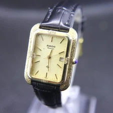 Rado 11125132 Watch Ladies Quartz 25mm Gold Square Swiss Made