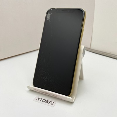 Apple iPhone XR - 64GB - Yellow (Unlocked) - CRACKED SCREEN & BACK