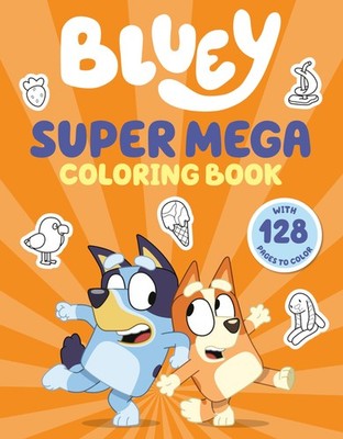 Bluey: Super Mega Coloring Book Orange