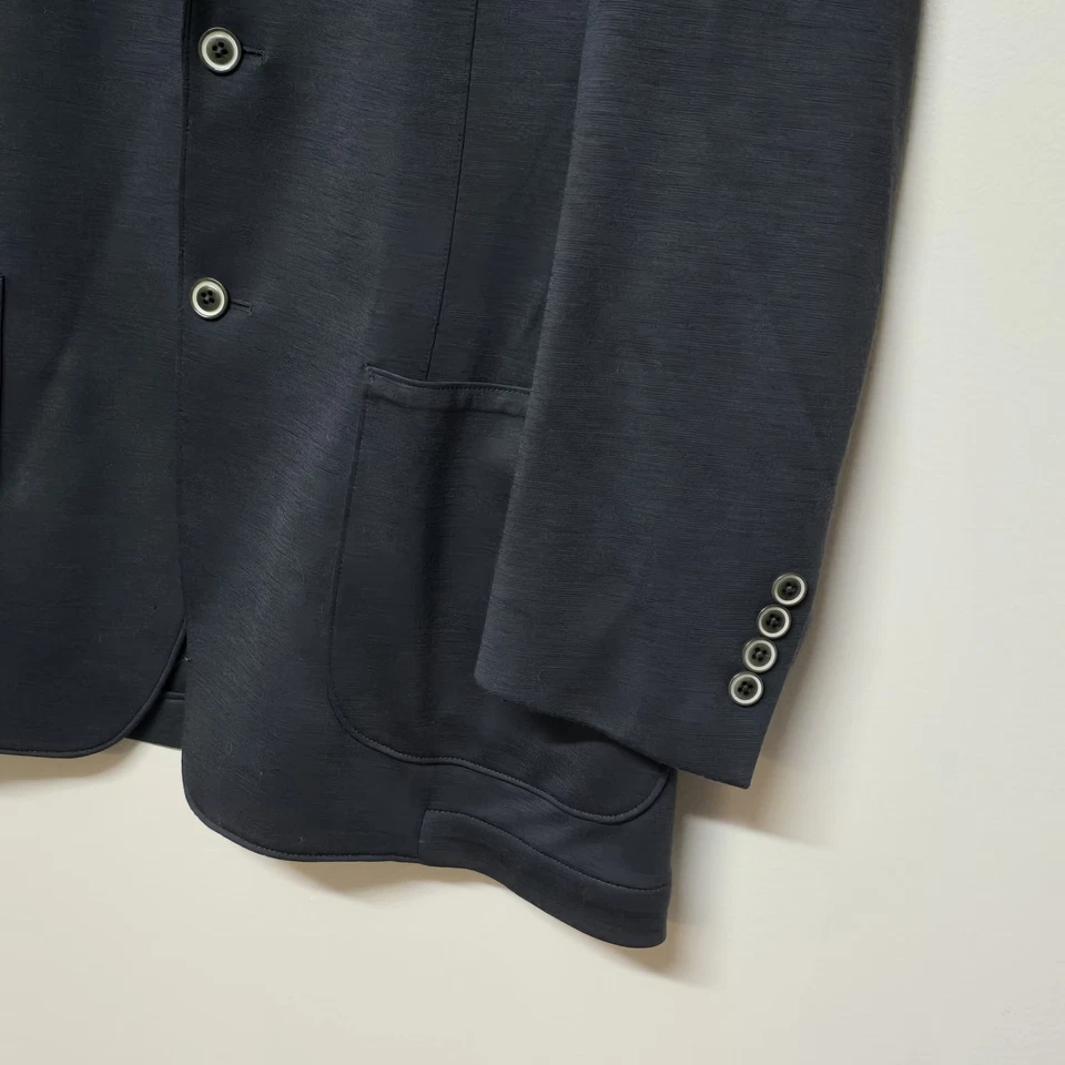 Chaqueta Blazer Abrigo SAMUELSOHN Lana Merino Tejida Gris Para Hombre 42R $795 Negocios Foto 2 de 4