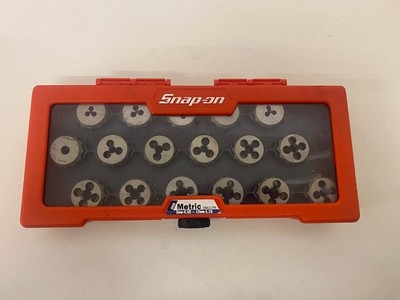 Snap On Tools metrisches Schneideisen-Set 17-teiliges Set DSA117M neuer alter Lagerbestand