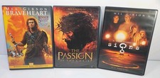 Mel Gibson DVD Lot: Braveheart/ The Passion Of The Christ/ Signs (DVD) 