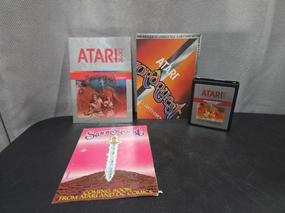 Swordquest EarthWorld Atari 2600 1982 With Cartridge And Manual