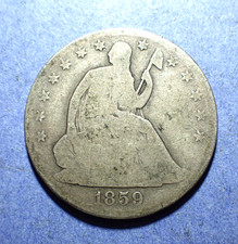 1859-O Seated Liberty Half Dollar  Good