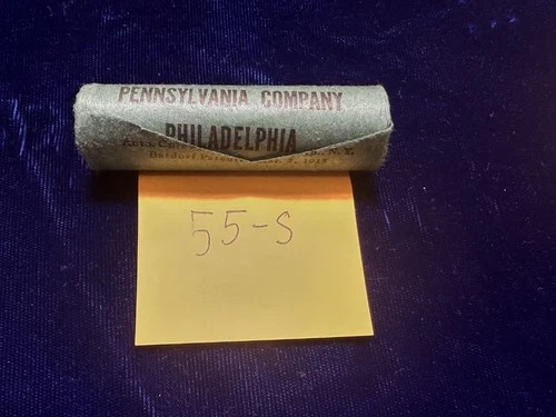 1955-S  ROOSEVALT SILVER DIMES GEM UNC  BU  ROLL OF 50 COINS