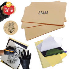 3MM Tattoo Skin Practice Kit - 13Pcs Fake Skin and Stencil Paper Kit Including 3