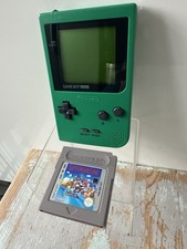 Light Green Game Boy pocket fully working and tested. Free Game Cart Vgc
