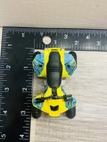 Maisto Racing Team Pullback Quad blau & gelb #15 Vonham - Bild 12 von 15