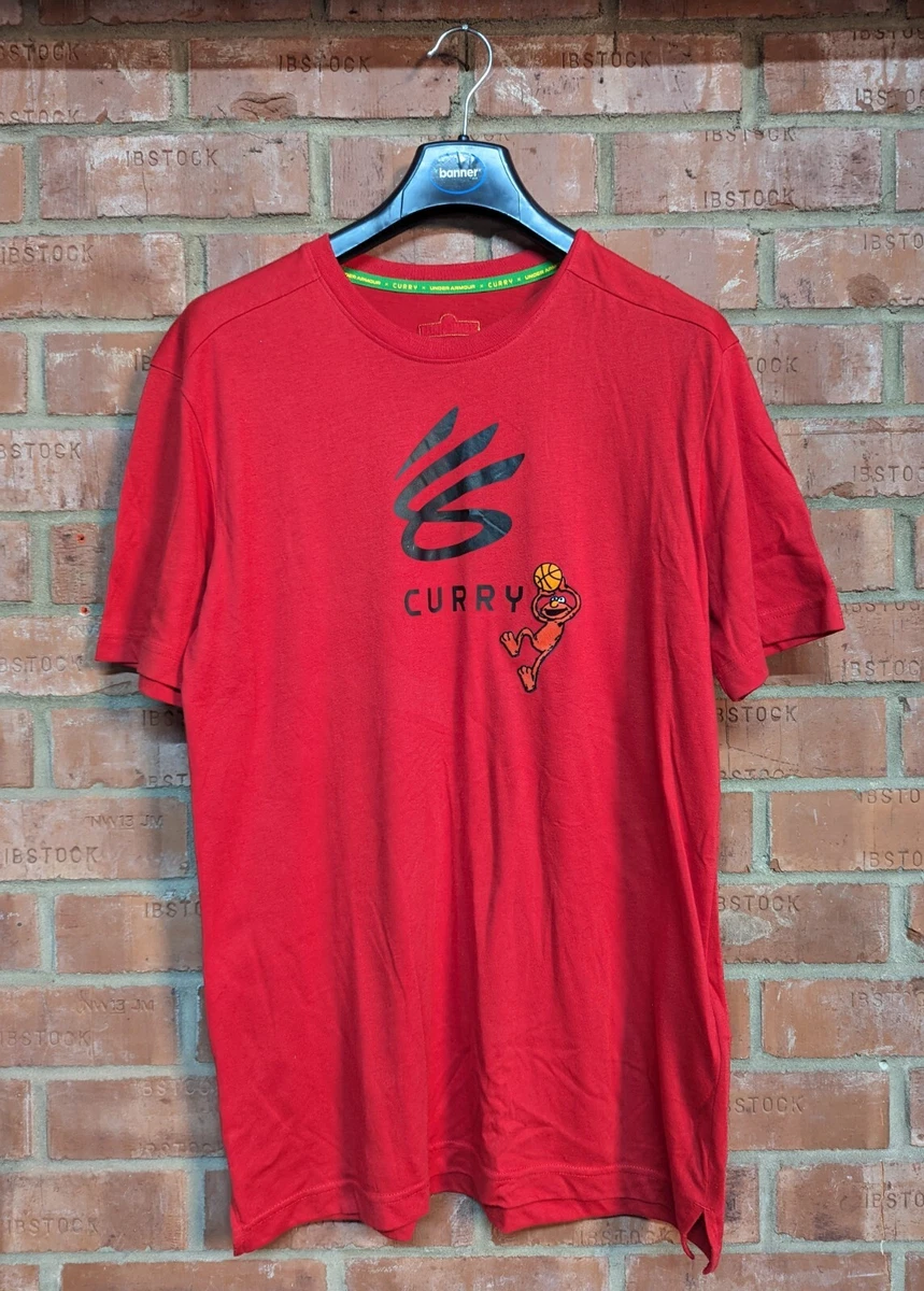 Under Armour Stephen Curry Sesame Street Elmo Red Basketball T