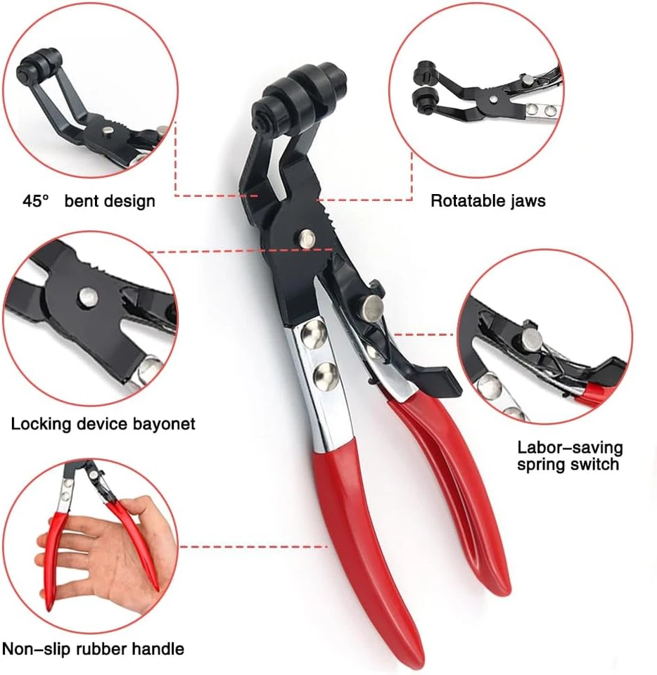 3tlg Schlauchklemmenzangen Set Schlauchschellenzange Schellenzange DHL DE - Bild 4 von 4