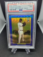 2020 Topps Update Turkey Red Chrome Blue /50 Yordan Alvarez RC #TRC6 PSA 9 