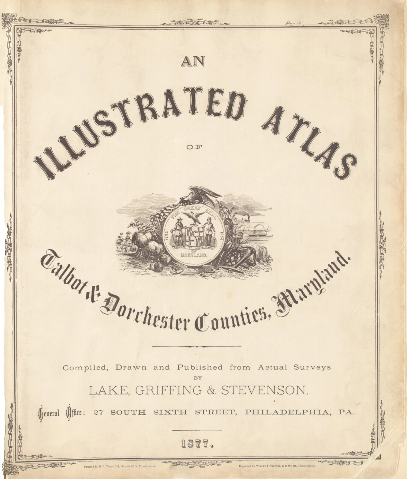 Vintage Reproduction 1800-1899 Date Range Antique Atlas