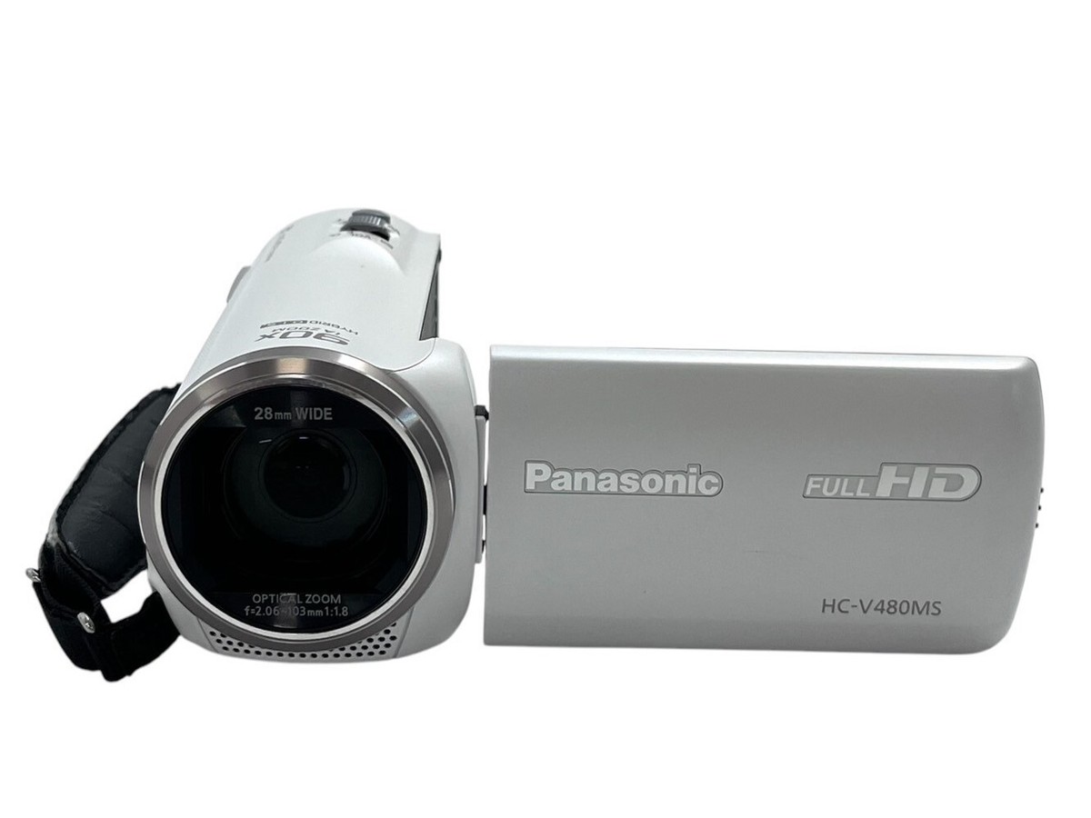 Panasonic HC-V480MS 90x FULL HD Video Camera White From Panasonic HC-V480MS 90x FULL HD Video Camera White From
