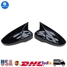 2PCS Car Rearview Mirror Caps For VW Beetle CC Eos Passat B7 Scirocco Jetta MK6