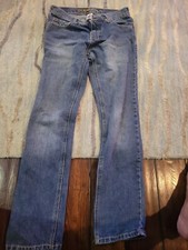 EUC Guess Jeans Straight Leg Girls Sz 14 Medium Wash Denim Mid Rise Inseam 29