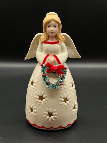 Lenox Merry & Light Lit Angel Figurine - Picture 2 of 8
