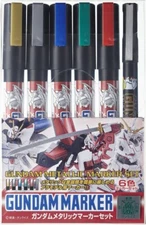 Gundam Metallic Marker 6 Color Set GMS121