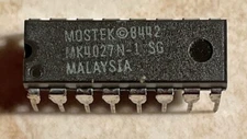 Mostek MK4027N-1 4027 - 4,096 x 1 Dynamic RAM - RARE - NOS