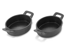 Geoffrey Zakarian Cast Iron Non-Stick Mini Baking Oval Pans- Set of 2