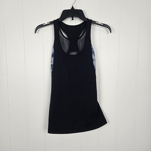 Size 6 Lululemon Mesh With Me Tank Naval Blue / Sea Side Silver Fox Alberta Lake
