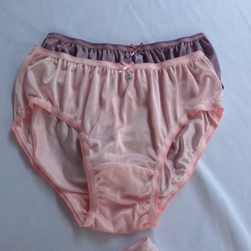 6pcs Bikini Colorful Panties Nylon Light Silky Soft Smooth Briefs Hip 38"- 42"XL - Picture 10 of 14