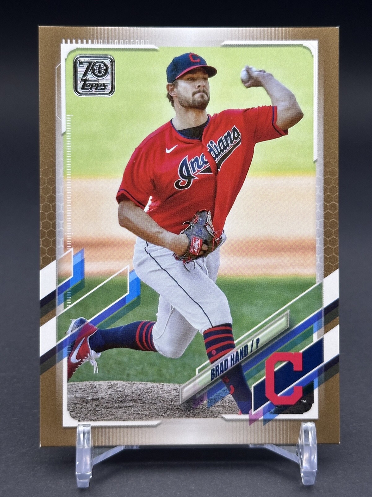 2021 Topps - Brad Hand #175 Topps Gold #'d /2021 - Cleveland Guardians