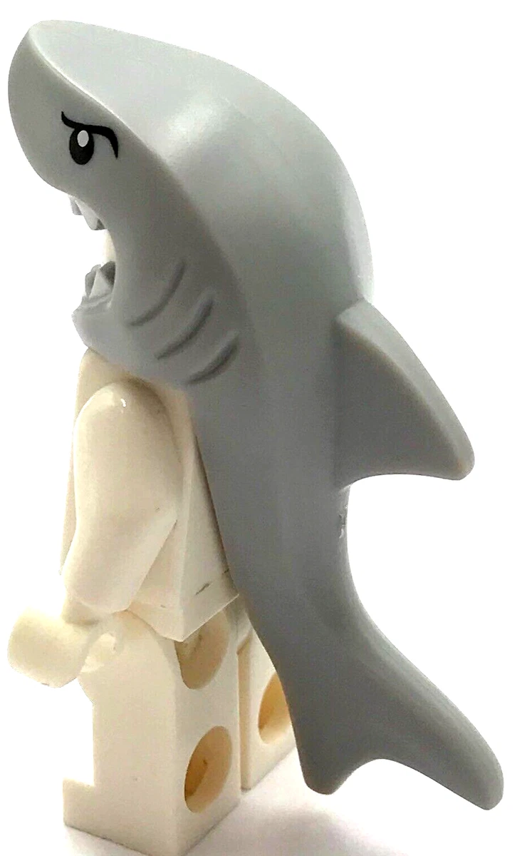 Lego New Light Bluish Gray Minifigure Headgear Mask Shark Head