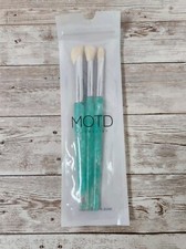 MOTD COSMETICS Seas the Day Makeup Brush Set 3 pc Aqua - Vegan/Cruelty Free