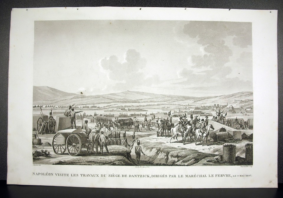 Work of The Seat Of Dantzick Maréchal Lefebvre Napoleon Bonaparte 1815