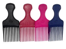 Vintage Goody Hair Pick Lift Comb Crocodile Made in USA Styling Tool YOU CHOOSE