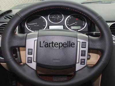 Freelander 2 Black Genuine Leather Steering Wheel Cover