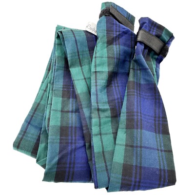 Baumwolle 2m CPAP SCHLAUCH ABDECKUNG Schlafapnoe Supersoft besondere Bedürfnisse grün Tartan