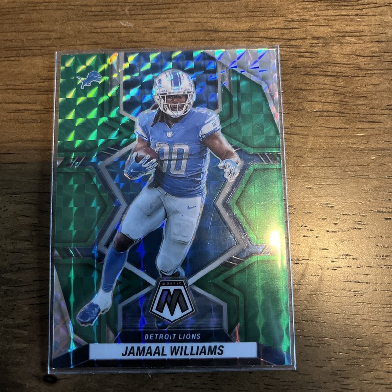2022 Panini Mosaic - Green Mosaic Prizm #66 Jamaal Williams