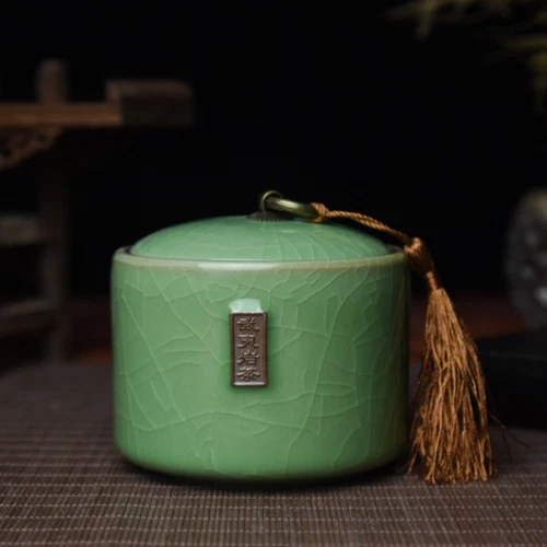 1 Stück 3,86 Zoll Longquan Seladon Versiegelt Kanne Keramik Tee Verpackung Box Reise Tragbar - Bild 28 von 39
