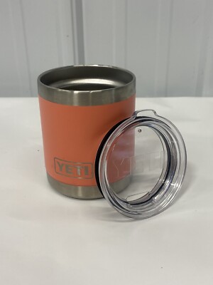 Yeti Coral 10 oz Rambler Cup Lowball Rare Discontinued Color