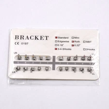 Dental Ortho Metal Brackets Bracket Standard Roth 022 Hooks 345 Hook