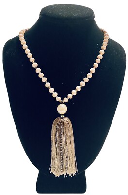 Serefina SanFrancisco Anthropologie Necklace Glass Beads Moon