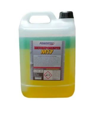 POWERTEC Sgrassatore auto detergente autolavaggio sgrassante bicomponente bifase 5kg M17