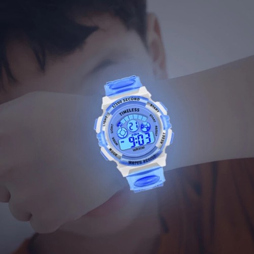 RELOJ LUMINOSOS LED COLORIDO PARA NIÑOS Y NIÑAS ALARMA DIGITAL a PRUEBA DE AGUA - Imagen 9 de 29