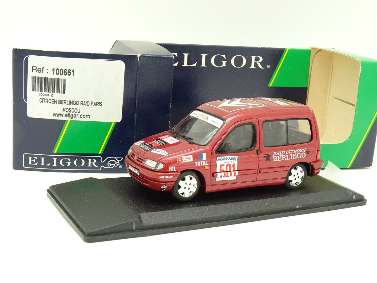 CITROEN BERLINGO #501 RAID PARIS MOSCOU ELIGOR 100661 1/43 METAL MADE IN FRANCE